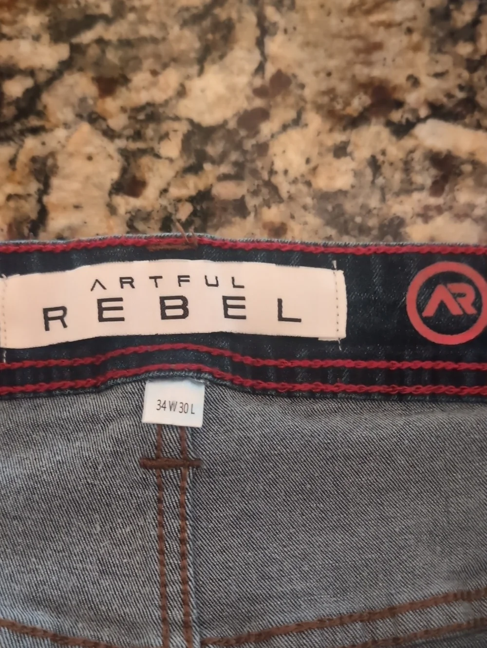 NWOT Sz 34/30 Artful Rebel Dark Wash Men’s Slim Fit Jeans